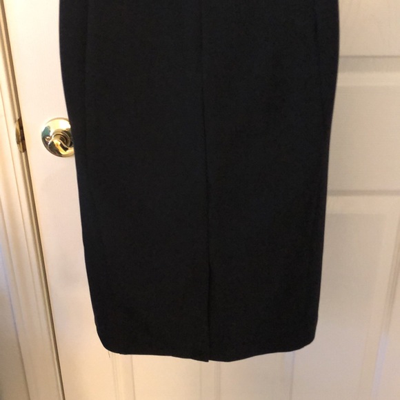 Calvin Klein Cold Shoulder Black V-Neck Dress - Picture 16 of 16
